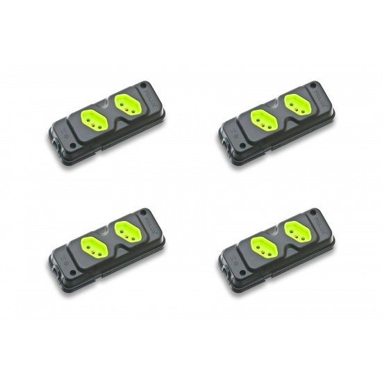 Kit C/4 - Tomada Barra Fiolux   Dupla 20A 2 Polos+Terra P...
