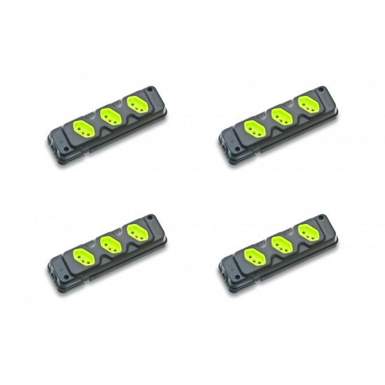 Kit C/4 - Tomada Barra Fiolux   Tripla 20A 2 Polos+Terra ...