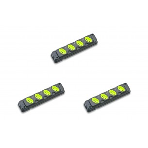Kit C/3 - Tomada Barra Fiolux   Quadrupla 20A 2 Polos+Ter...