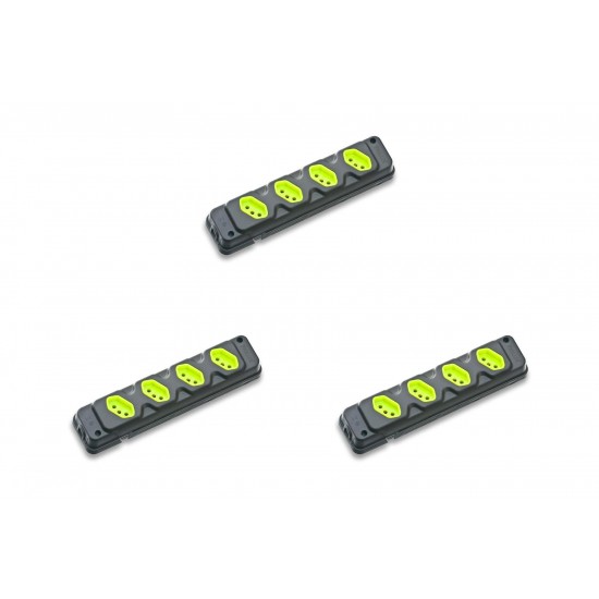 Kit C/3 - Tomada Barra Fiolux   Quadrupla 20A 2 Polos+Ter... Kit C/3 - Tomada Barra Fiolux   Quadrupla 20A 2 Polos+Ter...