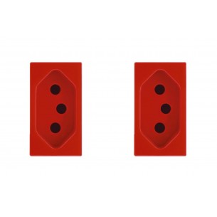 Kit C/2 - Modulo Soprano Ilus (Tomada 20A Vermelho) 5Ub99008