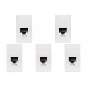 Kit C/5 - Modulo Soprano Ilus (Rj45 Cat6) 5Tg99100