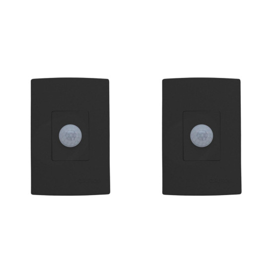 Kit C/2 - Sensor Qualitronix Parede Embutir Foto 180° Pre...