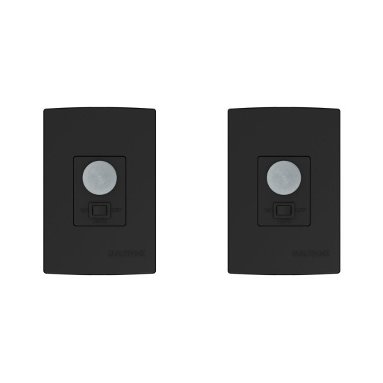 Kit C/2 - Sensor Qualitronix Parede Embutir Foto 180° Com...