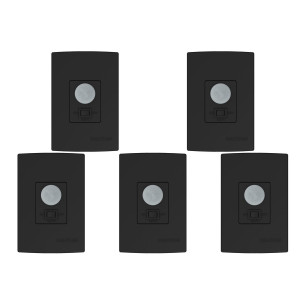 Kit C/5 - Sensor Qualitronix Parede Embutir Foto 180° Com...