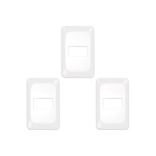 Kit C/3 - Pial Placa  Pop 4X2 1 Mod. Lgp21