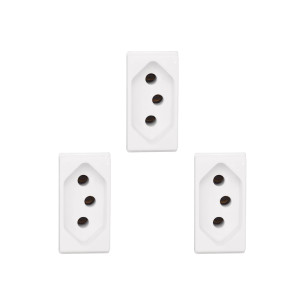Kit C/3 - Pial Modulo  Pop Tomada  2P+T 20A 3020