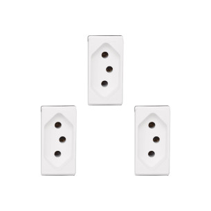 Kit C/3 - Pial Modulo  Pop Tomada  2P+T 10A Lg30