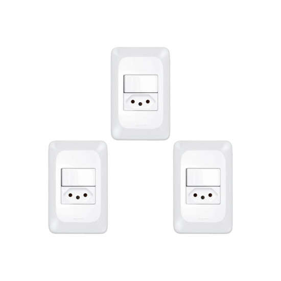 Kit C/3 - Pial Conjunto  Pop 4X2 1S+1T 10A Lgx103