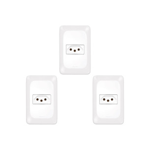 Kit C/3 - Pial Conjunto  Pop 4X2 1 Tomada  20A 3020