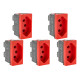 Kit C/5 - Pial Modulo Pop Tomada 2P+T 20A Verm.