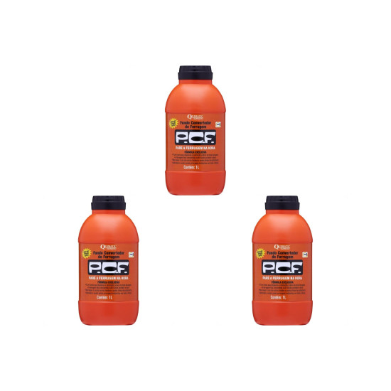 Kit C/3 - Tapmatic Removedor Neutralizador Convertedor. De Ferrugem Pcf 1000Ml