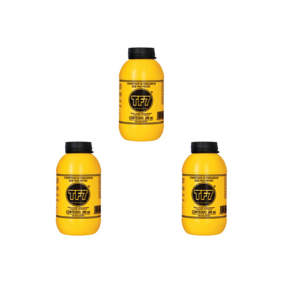 Kit C/3 - Xadrez Removedor Neutralizador Convertedor. De Ferrugem Tf7 200Ml