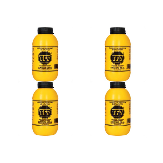 Kit C/4 - Xadrez Removedor Neutralizador Convertedor. De Ferrugem Tf7 200Ml