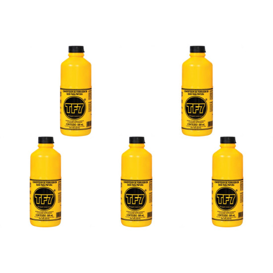Kit C/5 - Xadrez Removedor Neutralizador Convertedor. De Ferrugem Tf7 500Ml
