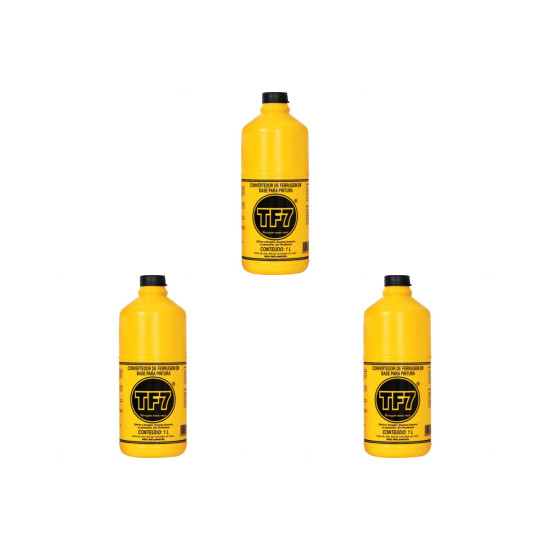 Kit C/3 - Xadrez Removedor Neutralizador Convertedor. De Ferrugem Tf7 1 Lts