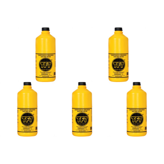 Kit C/5 - Xadrez Removedor Neutralizador Convertedor. De Ferrugem Tf7 1 Lts