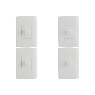 Kit C/4 - Qualitronix Dimmer Rot. 4X2 Emb-Qd32