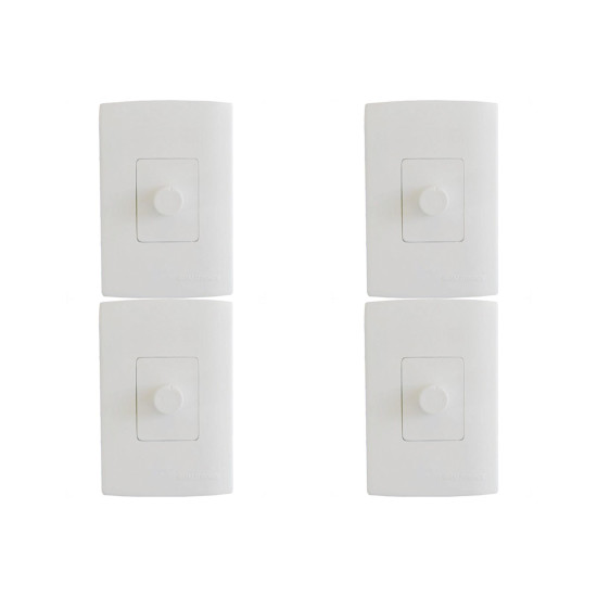 Kit C/4 - Qualitronix Dimmer Rot. 4X2 Emb-Qd32