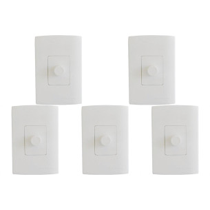 Kit C/5 - Qualitronix Dimmer Rot. 4X2 Emb-Qd32