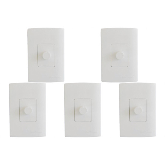 Kit C/5 - Qualitronix Dimmer Rot. 4X2 Emb-Qd32