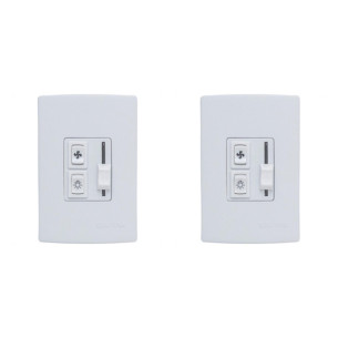 Kit C/2 - Qualitronix Controle Vent/Lamp Emb.Desliz-Qv36