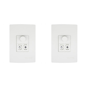 Kit C/2 - Qualitronix Controle Vent/Lamp 1 Lampada-Qv371