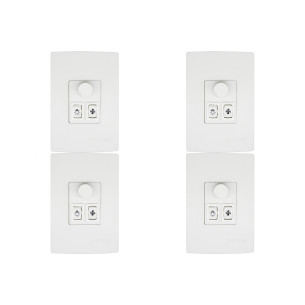 Kit C/4 - Qualitronix Controle Vent/Lamp 1 Lampada-Qv371