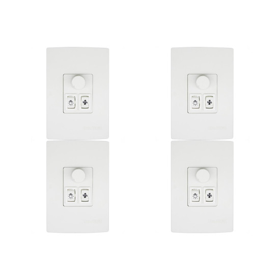 Kit C/4 - Qualitronix Controle Vent/Lamp 1 Lampada-Qv371