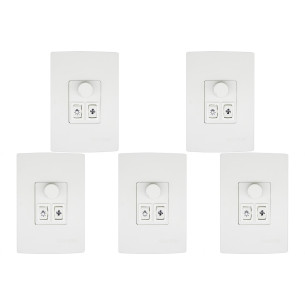 Kit C/5 - Qualitronix Controle Vent/Lamp 1 Lampada-Qv371