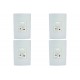 Kit C/4 - Controle Para Ventilador Qualitronix Embutir Ve...