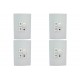 Kit C/4 - Controle Para Ventilador Qualitronix Embutir Ve...