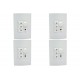 Kit C/4 - Controle Para Ventilador Qualitronix Embutir Ve...