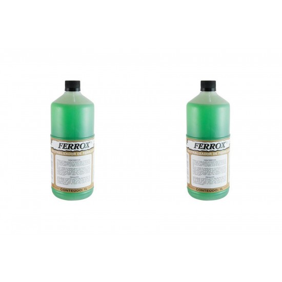 Kit C/2 - Removedor De Ferrugem Ferrox Anticorrosivo 1L Kit C/2 - Removedor De Ferrugem Ferrox Anticorrosivo 1L