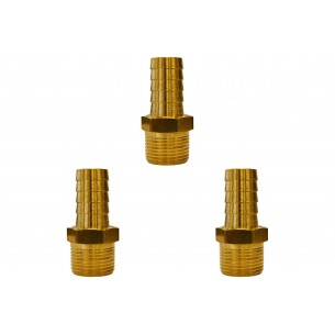 Kit C/3 - Espigao Fixo Latao Garden   3/4X3/4'' 11116E