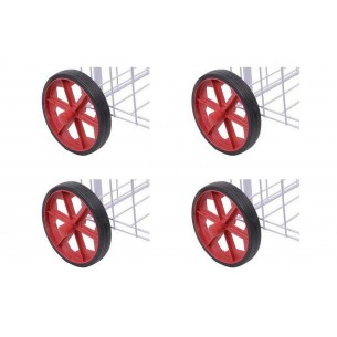 Kit C/4 - Roda Para Carrinho De Feira