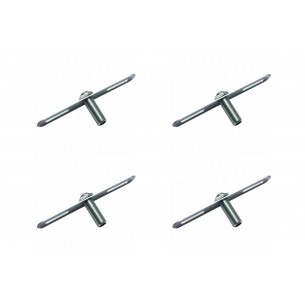 Kit C/4 - Suporte Travessa Marcai Para Lustre Com Nipel - Cl