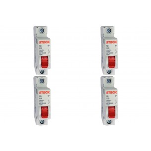 Kit C/4 - Disjuntor Steck ''Din'' Unipolar 20A. C