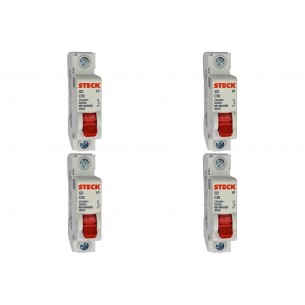 Kit C/4 - Disjuntor Steck ''Din'' Unipolar 50A. C