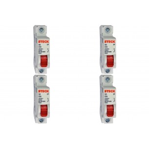 Kit C/4 - Disjuntor Steck ''Din'' Unipolar 63A. C