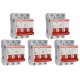 Kit C/5 - Disjuntor Steck ''Din'' Tripolar 10A. C