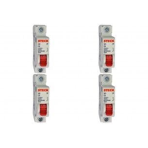 Kit C/4 - Disjuntor Steck ''Din'' Unipolar 6A. C