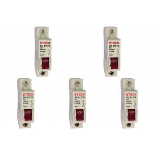 Kit C/5 - Disjuntor Steck ''Din'' Unipolar 70A. C