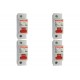 Kit C/4 - Disjuntor Steck ''Din'' Unipolar 80A. C Kit C/4 - Disjuntor Steck ''Din'' Unipolar 80A. C