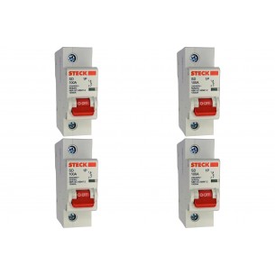 Kit C/4 - Disjuntor Steck ''Din'' Unipolar 100A. C