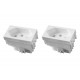 Kit C/2 - Modulo Ilumi Vivaz 1 Tomada 20A. Branco 75141 Kit C/2 - Modulo Ilumi Vivaz 1 Tomada 20A. Branco 75141