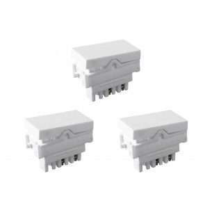 Kit C/3 - Modulo Ilumi Vivaz 1 Paralelo 10A. Branco 7522 Kit C/3 - Modulo Ilumi Vivaz 1 Paralelo 10A. Branco 7522