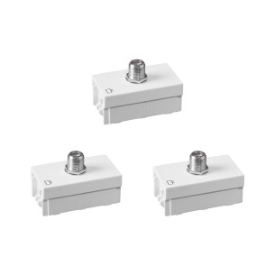 Kit C/3 - Modulo Ilumi Vivaz Tomada Conector De Antena Br... Kit C/3 - Modulo Ilumi Vivaz Tomada Conector De Antena Br...