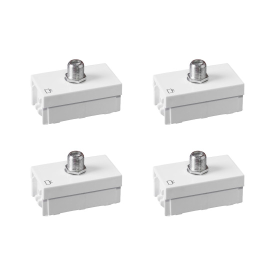 Kit C/4 - Modulo Ilumi Vivaz Tomada Conector De Antena Br... Kit C/4 - Modulo Ilumi Vivaz Tomada Conector De Antena Br...