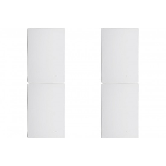 Kit C/4 - Placa Conjunto Modular Ilumi Vivaz 4X2 Cega + S...